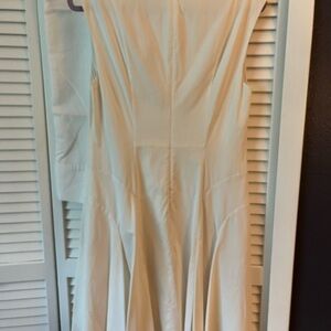 Elegant Rebecca Taylor Cream Sleeveless Dress